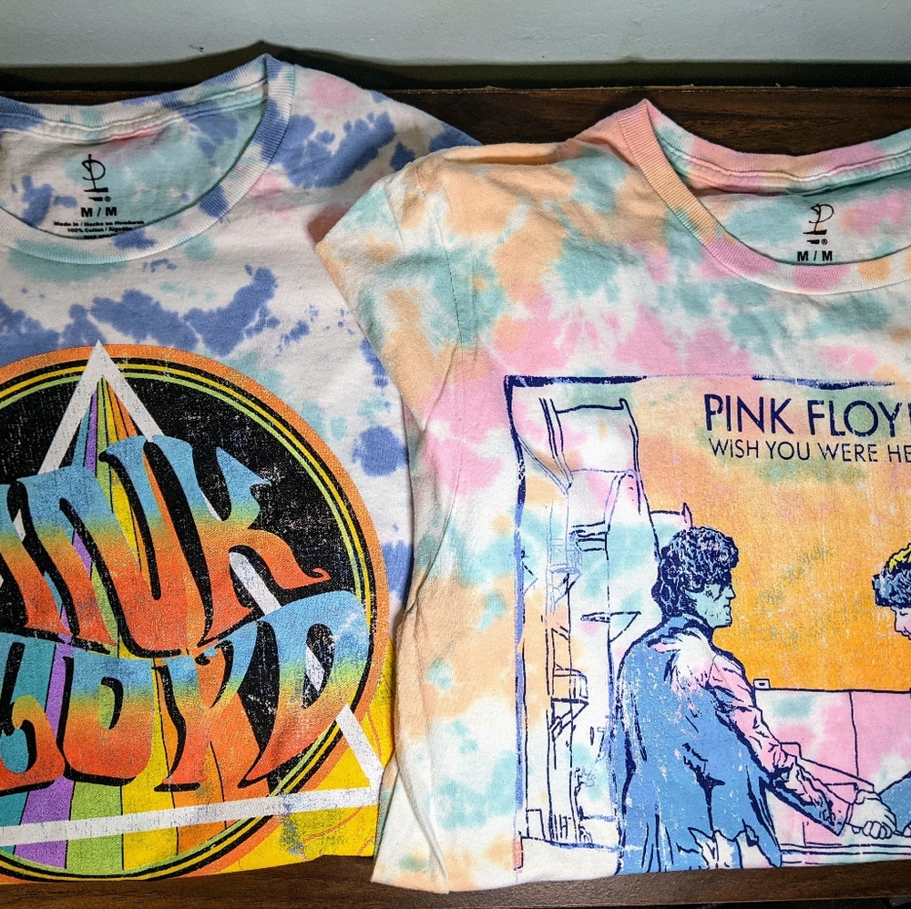 Pink Floyd TieDye shirts